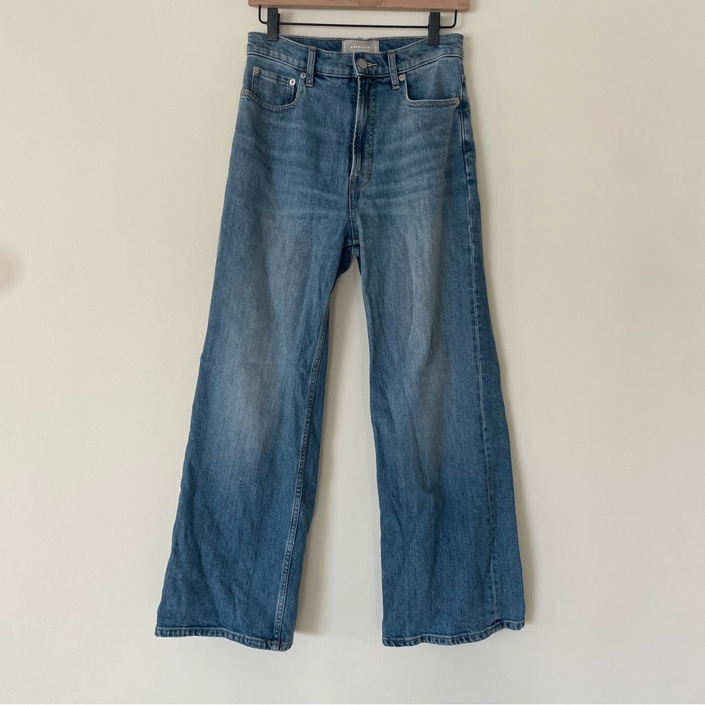 Everlane The High Way Wide Leg Flare Blue Jeans Women’s Size 27R